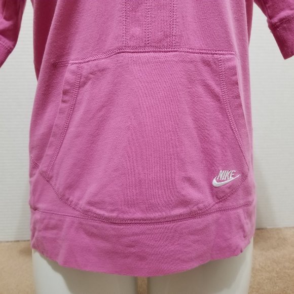 Nike top Medium hooded v-neck kangaroo pocket athleisure athletic lounge - Picture 5 of 13